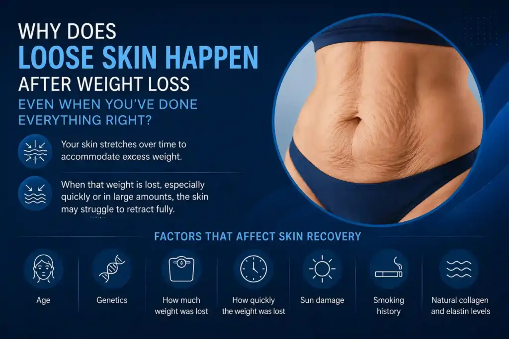 Why Does Loose Skin Happen After Weight Loss Even When You’ve Done Everything Right Kilburn?